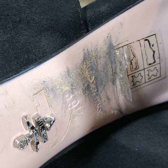 Prada Sandal Black Suede Block Heel - Picture 13 of 16